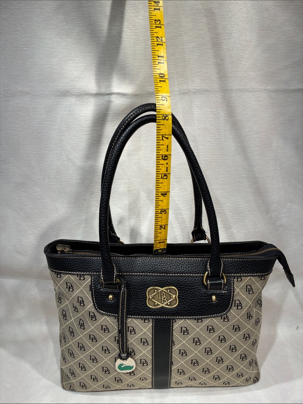 Dooney  and Burke Fabric and Leather Purse - Picture 5 of 13
